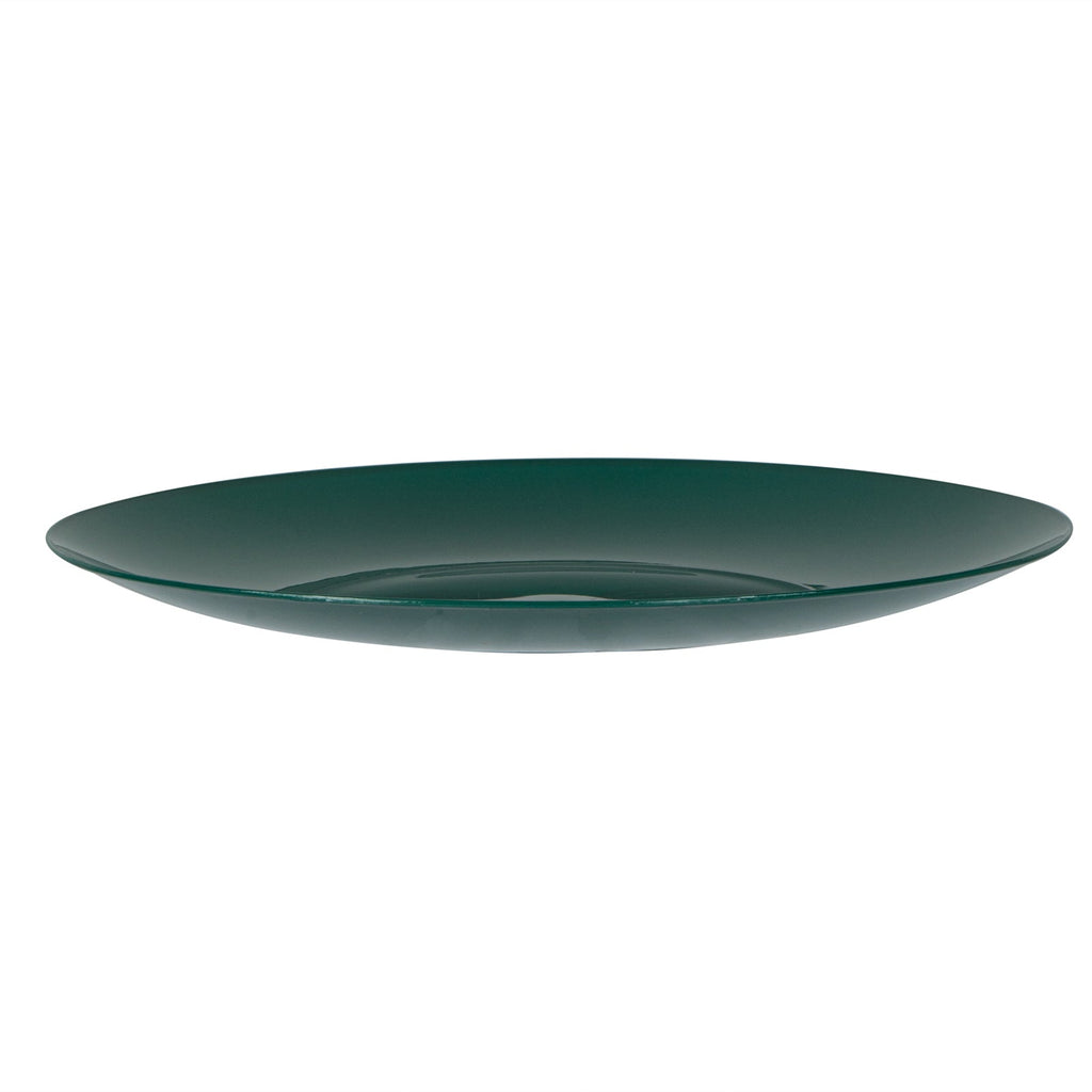 Moderna Round Forest Green Plastic Plate - 7 1/2" x 7 1/2" x 1/2" - 40 count box