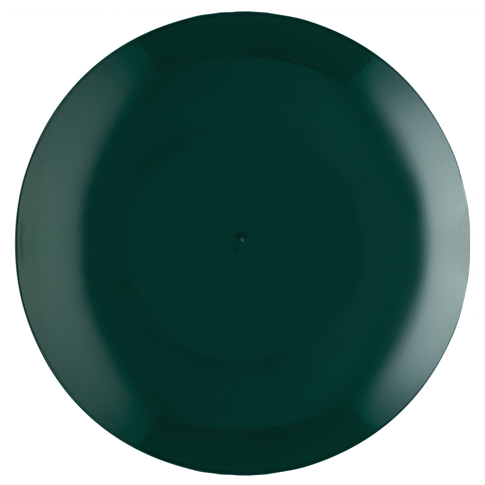 Moderna Round Forest Green Plastic Plate - 7 1/2" x 7 1/2" x 1/2" - 40 count box