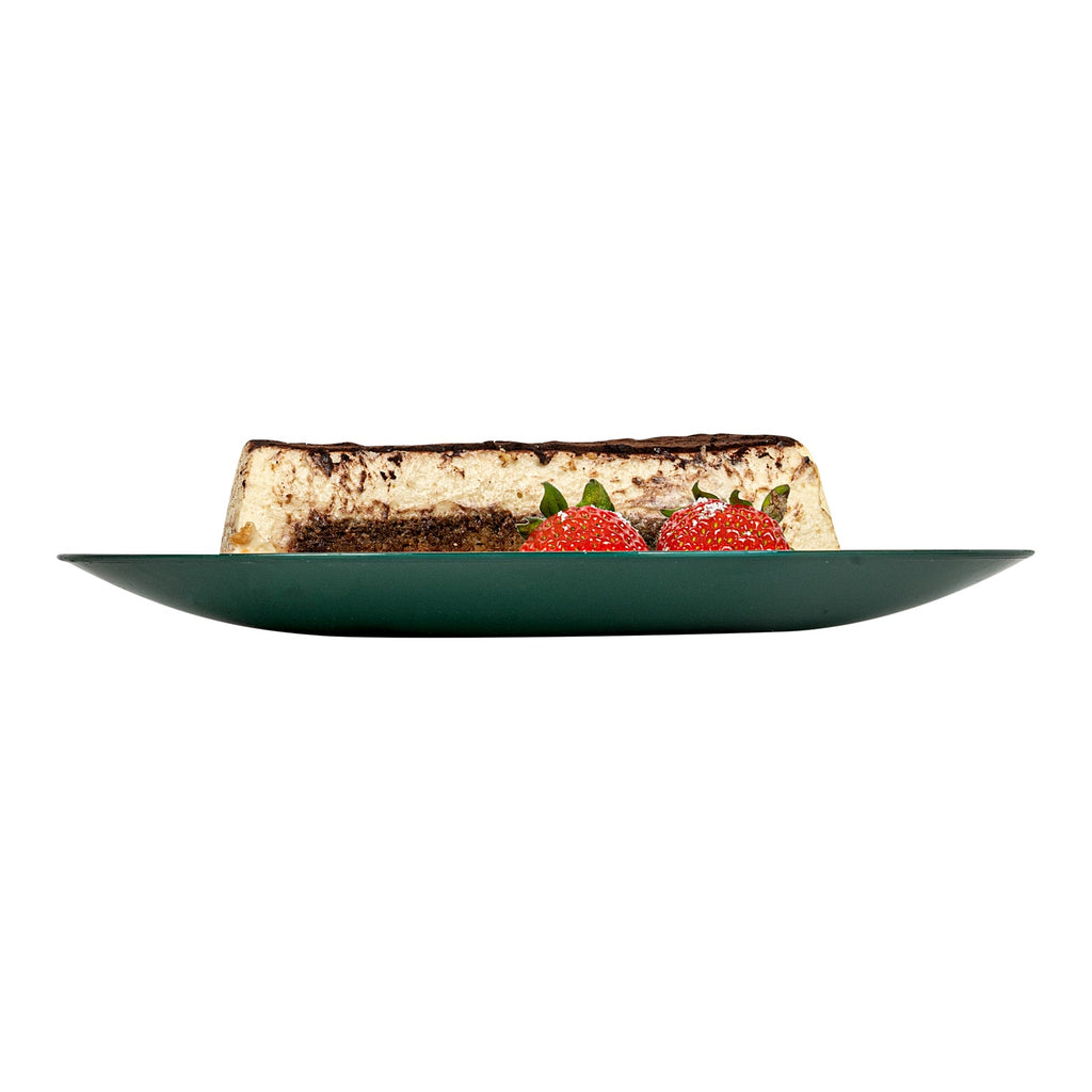 Moderna Round Forest Green Plastic Plate - 7 1/2" x 7 1/2" x 1/2" - 200 count box