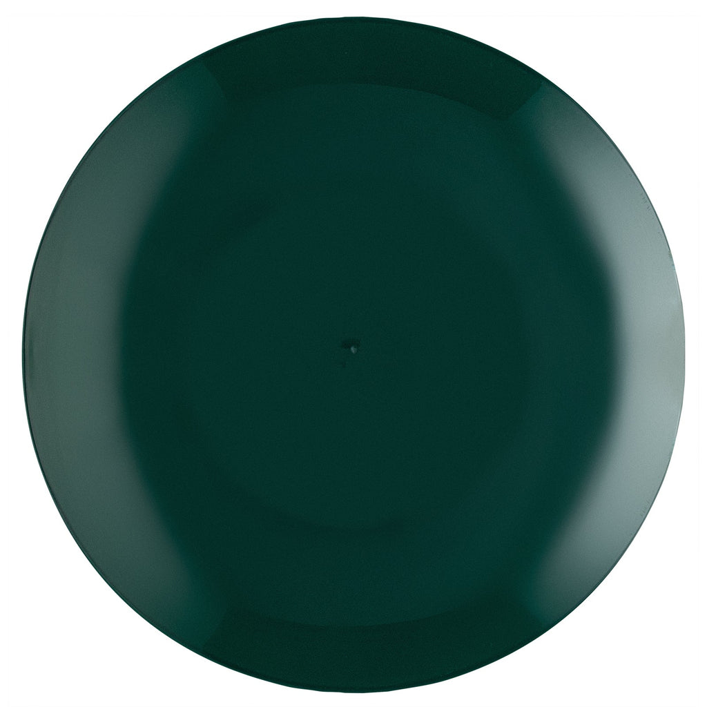 Moderna Round Forest Green Plastic Plate - 7 1/2" x 7 1/2" x 1/2" - 200 count box