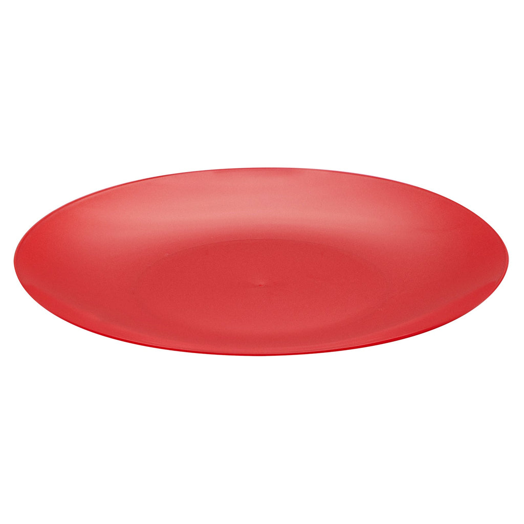 Moderna Round Red Plastic Plate - 7 1/2" x 7 1/2" x 1/2" - 40 count box