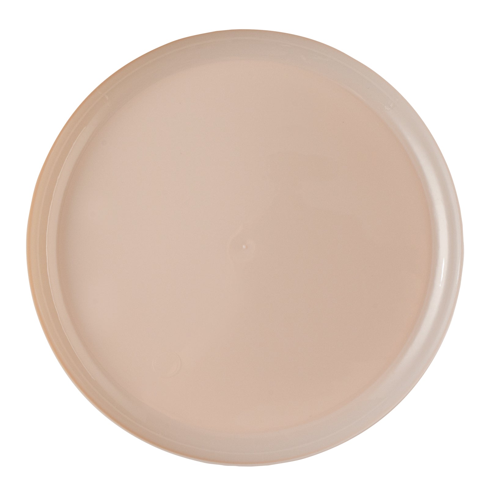 Moderna Round Light Pink Plastic Plate - 8 1/2" x 8 1/2" x 1/2" - 40 count box
