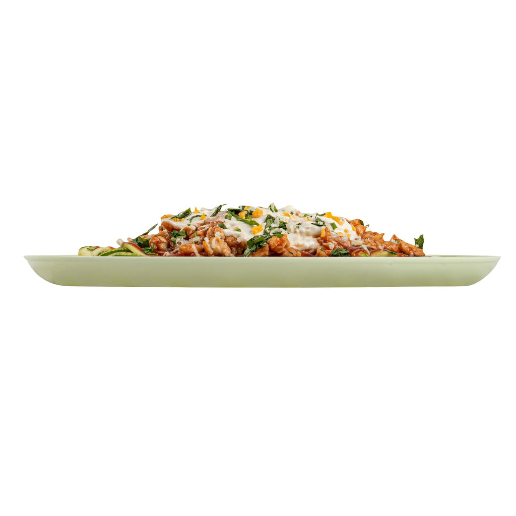 Moderna Round Mint Green Plastic Plate - 8 1/2" x 8 1/2" x 1/2" - 40 count box