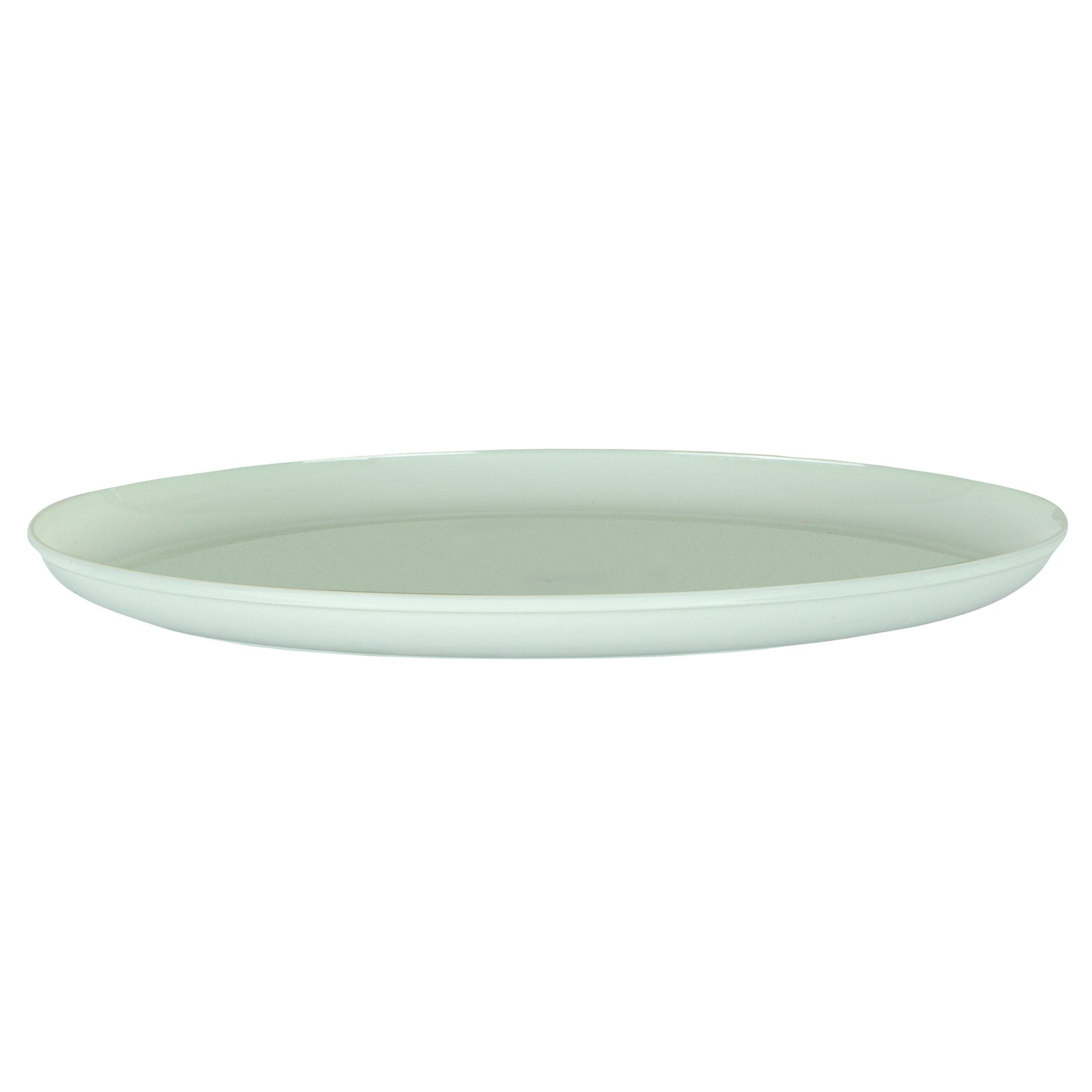 Moderna Round Mint Green Plastic Plate - 8 1/2" x 8 1/2" x 1/2" - 40 count box