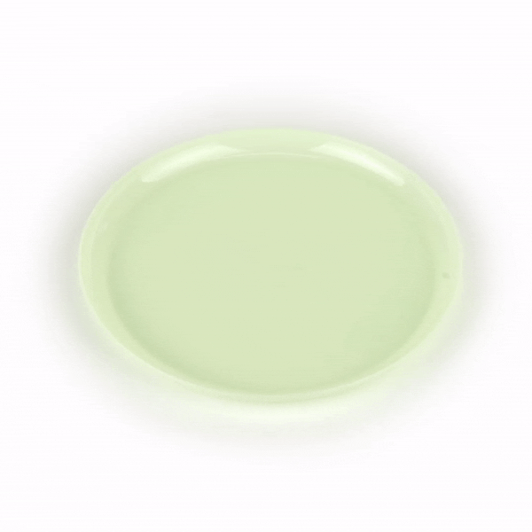 Moderna Round Mint Green Plastic Plate - 8 1/2" x 8 1/2" x 1/2" - 200 count box