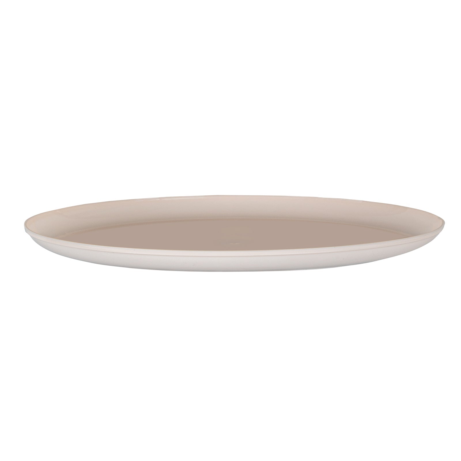 Moderna Round Light Pink Plastic Plate - 10 3/4" x 10 3/4" x 1/2" - 200 count box