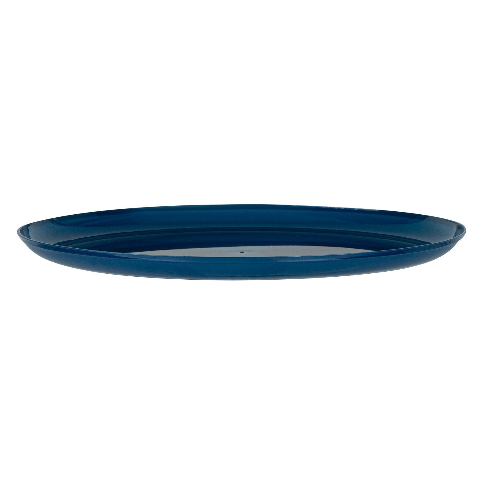Moderna Round Midnight Blue Plastic Plate - 10 3/4" x 10 3/4" x 1/2" - 200 count box