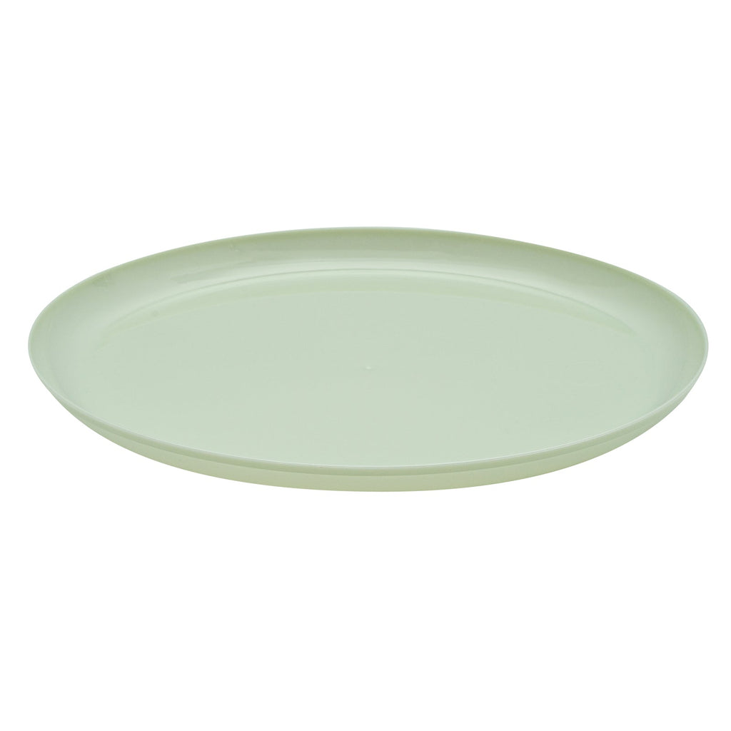 Moderna Round Mint Green Plastic Plate - 10 3/4" x 10 3/4" x 1/2" - 200 count box