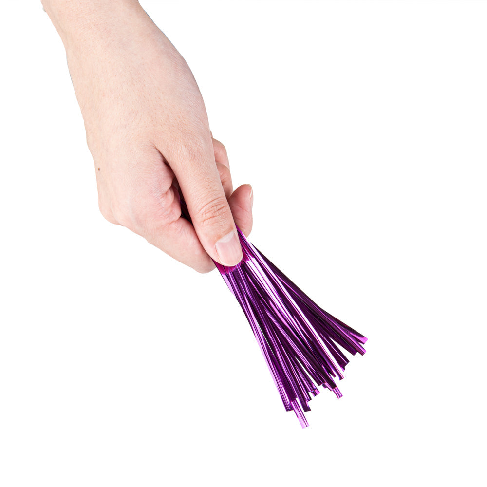 Bag Tek Purple Metallic Twist Tie / Bag Tie - 4" - 500 count box