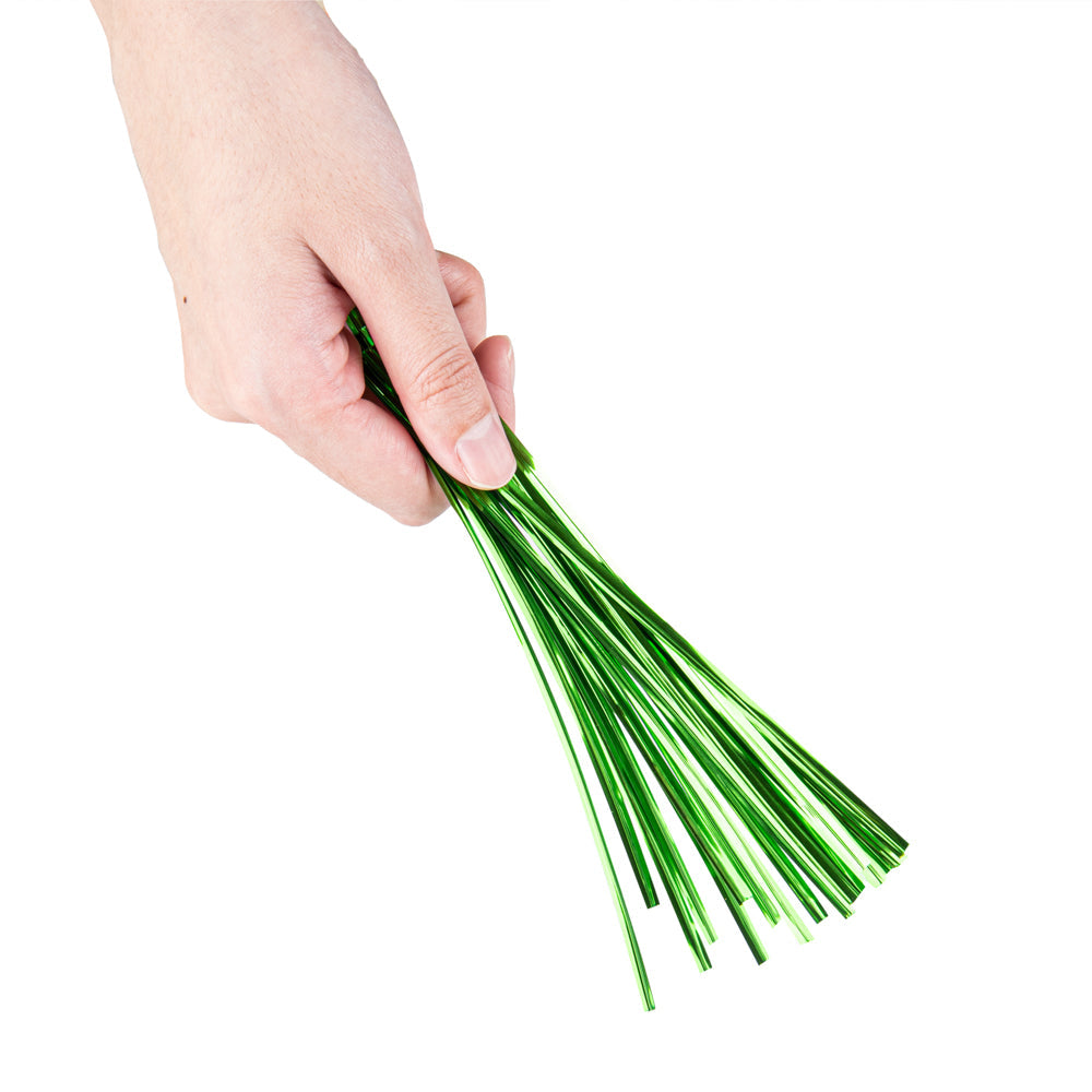 Bag Tek Green Metallic Twist Tie / Bag Tie - 6" - 500 count box