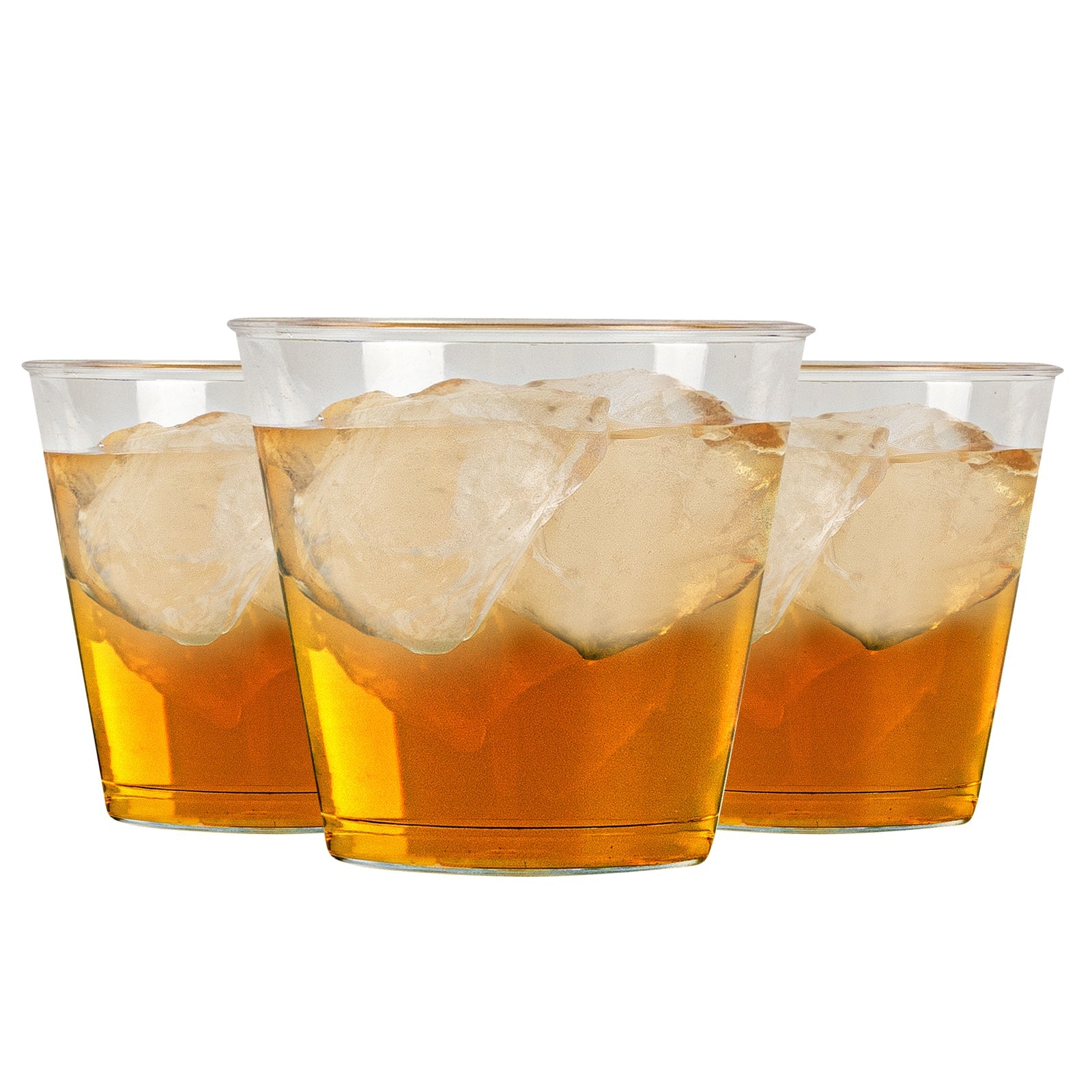 Chef 101 1 oz Clear Plastic Shot Glass - 1 3/4" x 1 3/4" x 1 1/2" - 50 count box