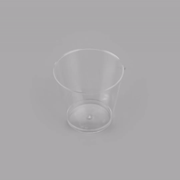 Chef 101 1 oz Clear Plastic Shot Glass - 1 3/4" x 1 3/4" x 1 1/2" - 500 count box