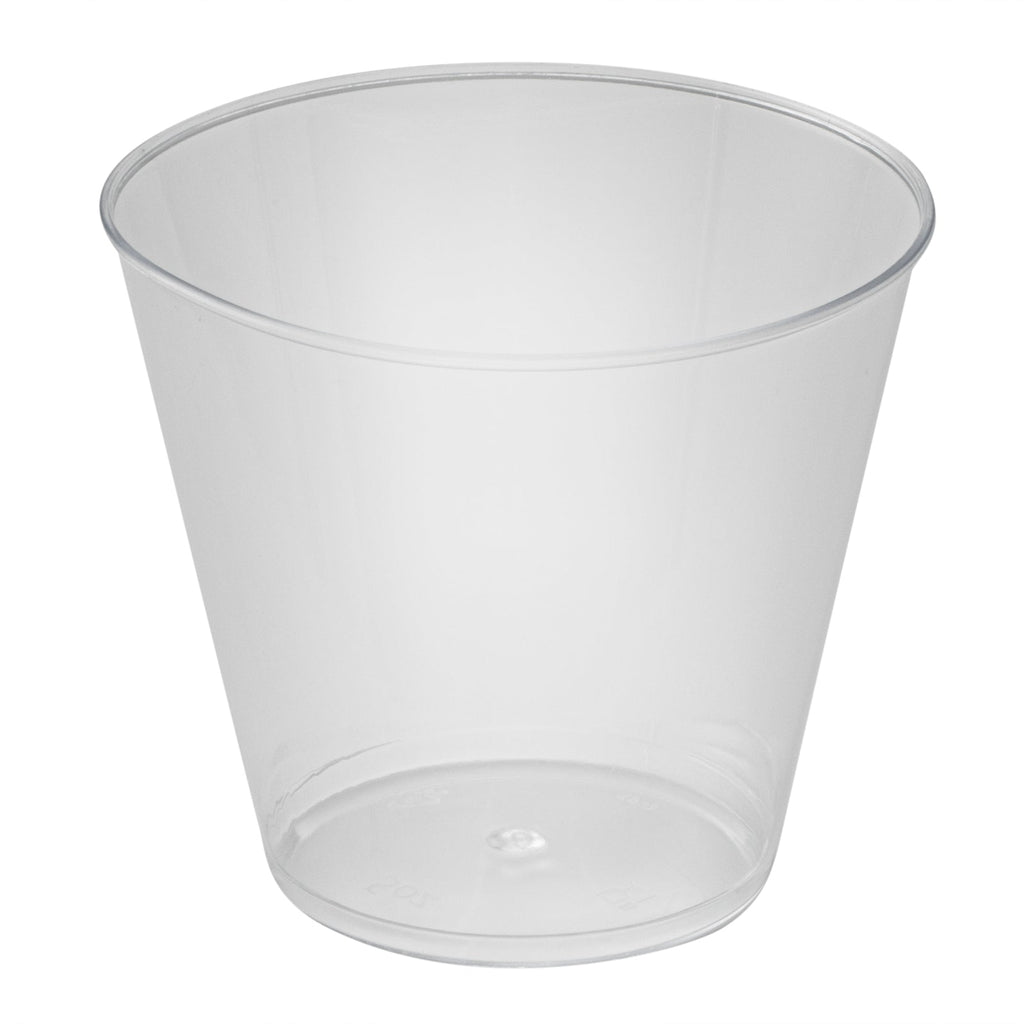 Chef 101 5 oz Clear Plastic Tumbler - 2 3/4" x 2 3/4" x 2 1/4" - 500 count box