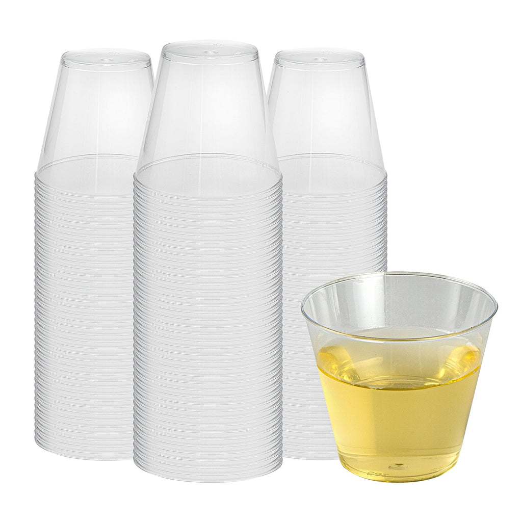 Chef 101 5 oz Clear Plastic Tumbler - 2 3/4" x 2 3/4" x 2 1/4" - 500 count box