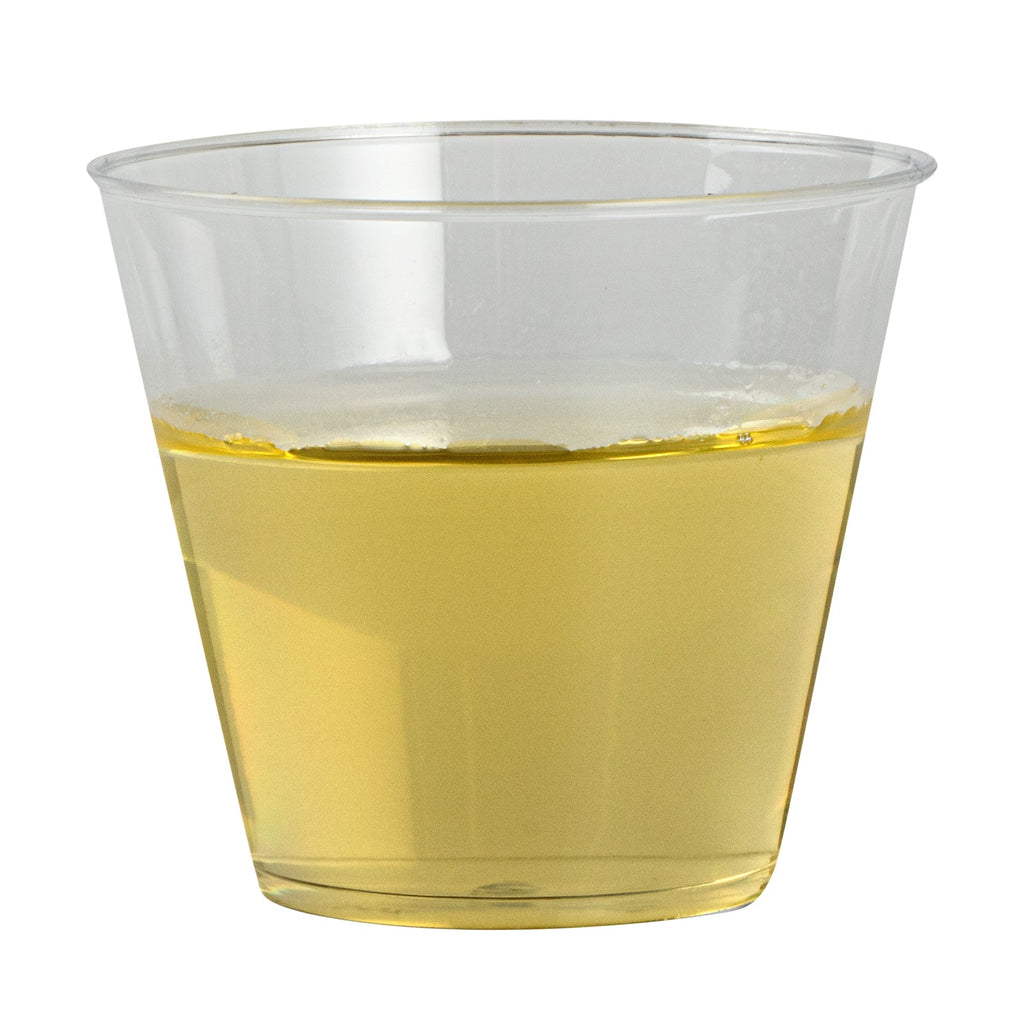 Chef 101 5 oz Clear Plastic Tumbler - 2 3/4" x 2 3/4" x 2 1/4" - 20 count box