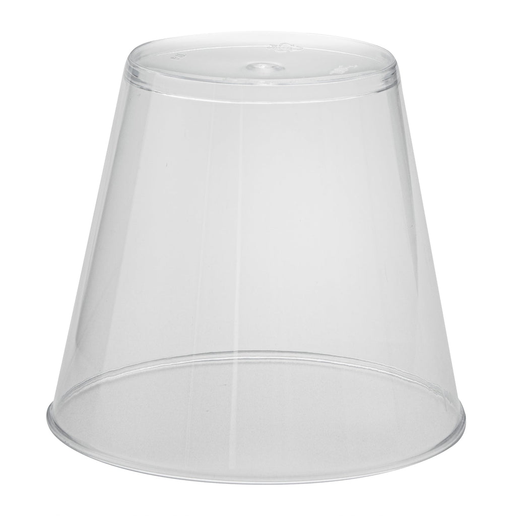 Chef 101 5 oz Clear Plastic Tumbler - 2 3/4" x 2 3/4" x 2 1/4" - 20 count box