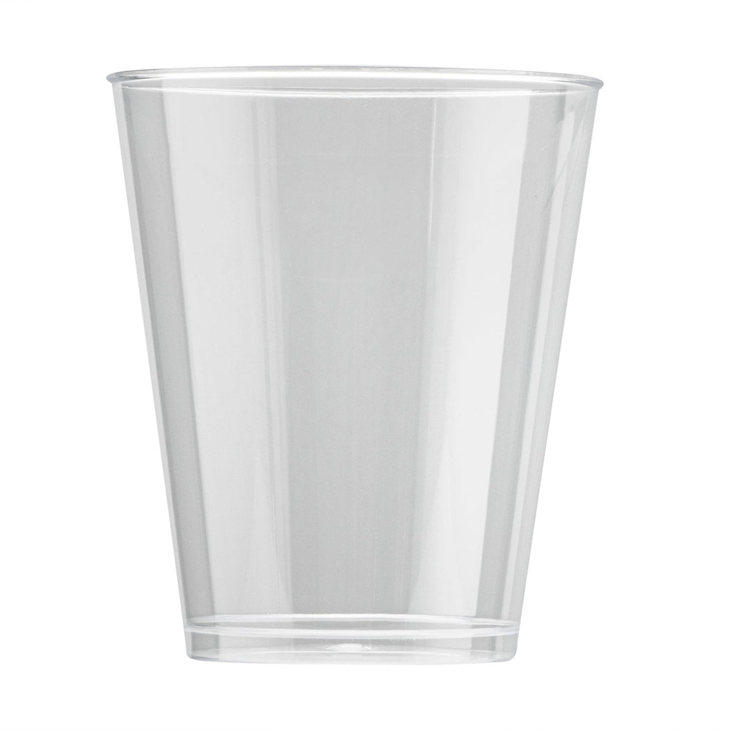 Chef 101 7 oz Clear Plastic Tumbler - 2 3/4" x 2 3/4" x 3 1/4" - 20 count box