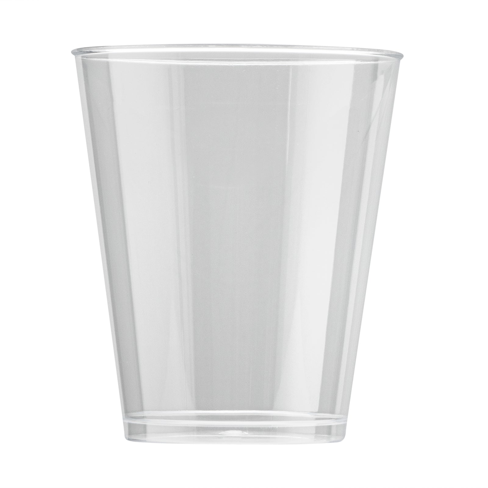Chef 101 7 oz Clear Plastic Tumbler - 2 3/4" x 2 3/4" x 3 1/4" - 20 count box