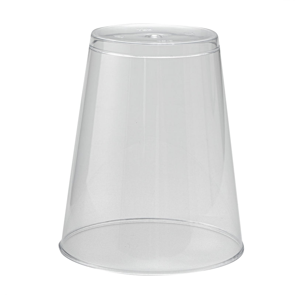 Chef 101 7 oz Clear Plastic Tumbler - 2 3/4" x 2 3/4" x 3 1/4" - 20 count box