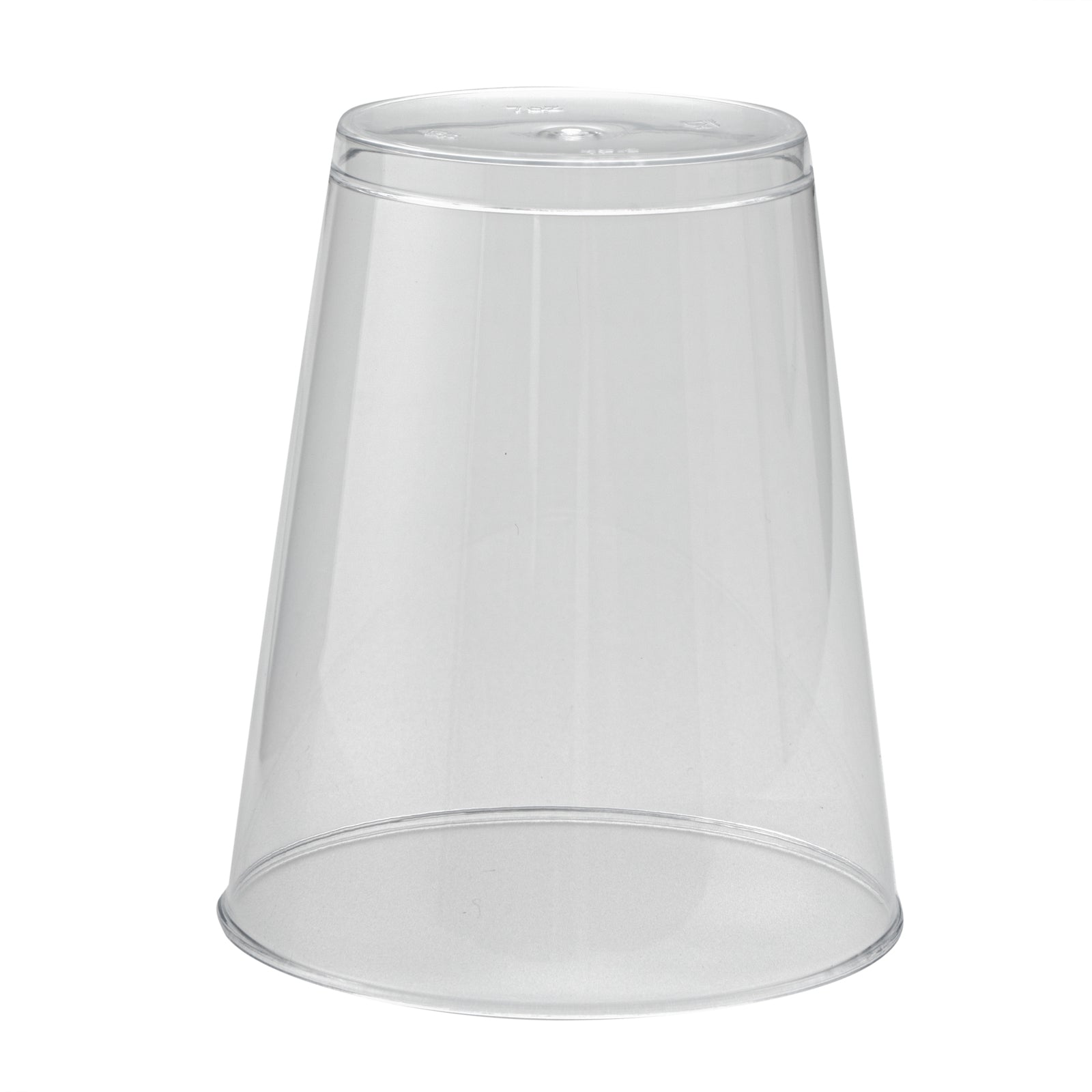 Chef 101 7 oz Clear Plastic Tumbler - 2 3/4" x 2 3/4" x 3 1/4" - 500 count box