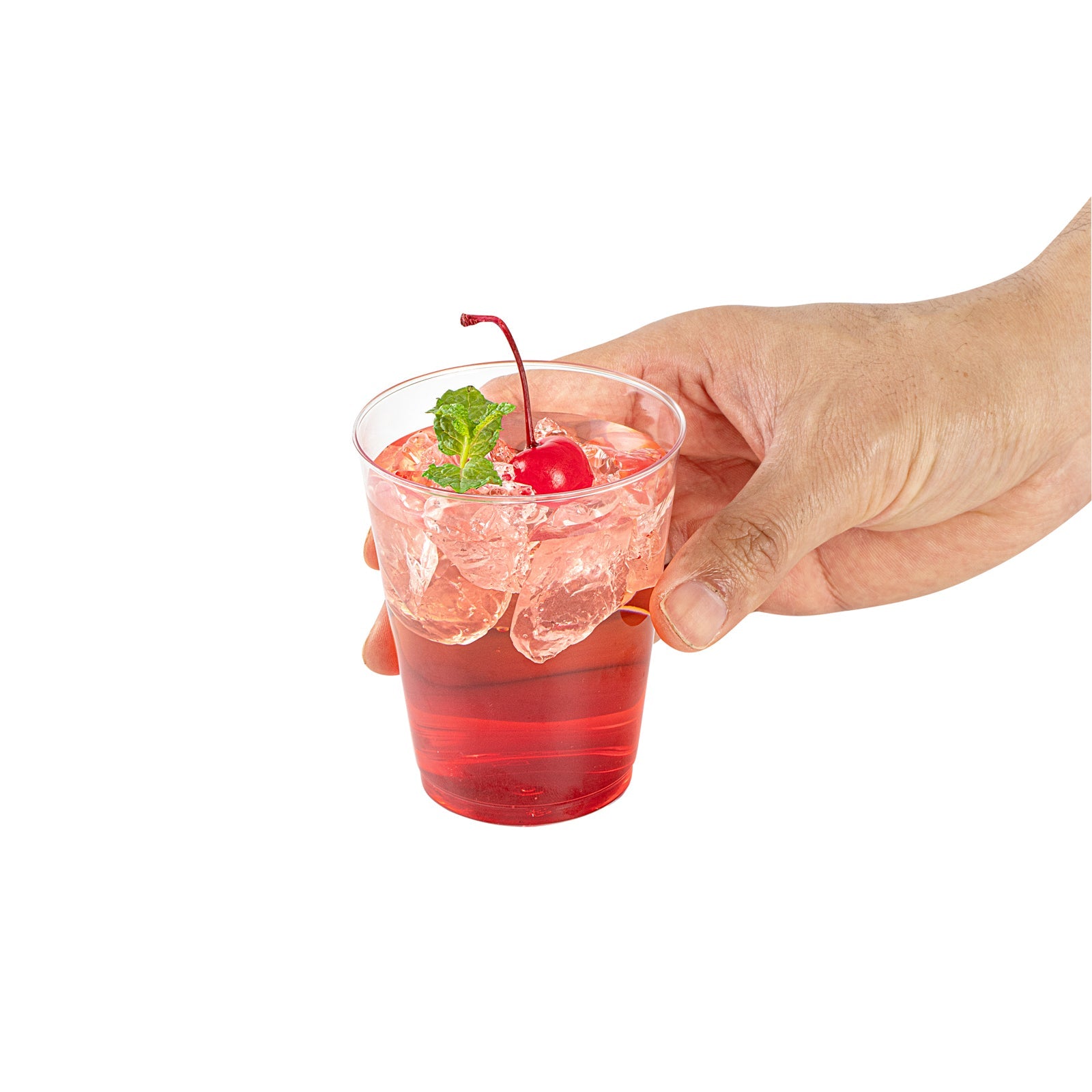 Chef 101 8 oz Clear Plastic Tumbler - 3" x 3" x 3 1/4" - 20 count box