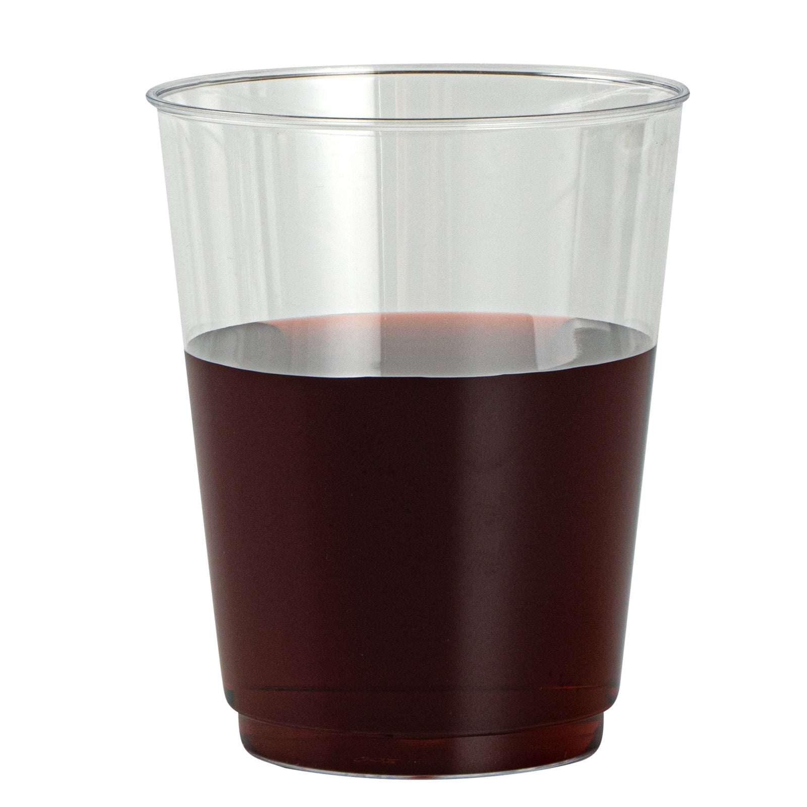 Chef 101 10 oz Clear Plastic Tumbler - 3" x 3" x 3 3/4" - 20 count box