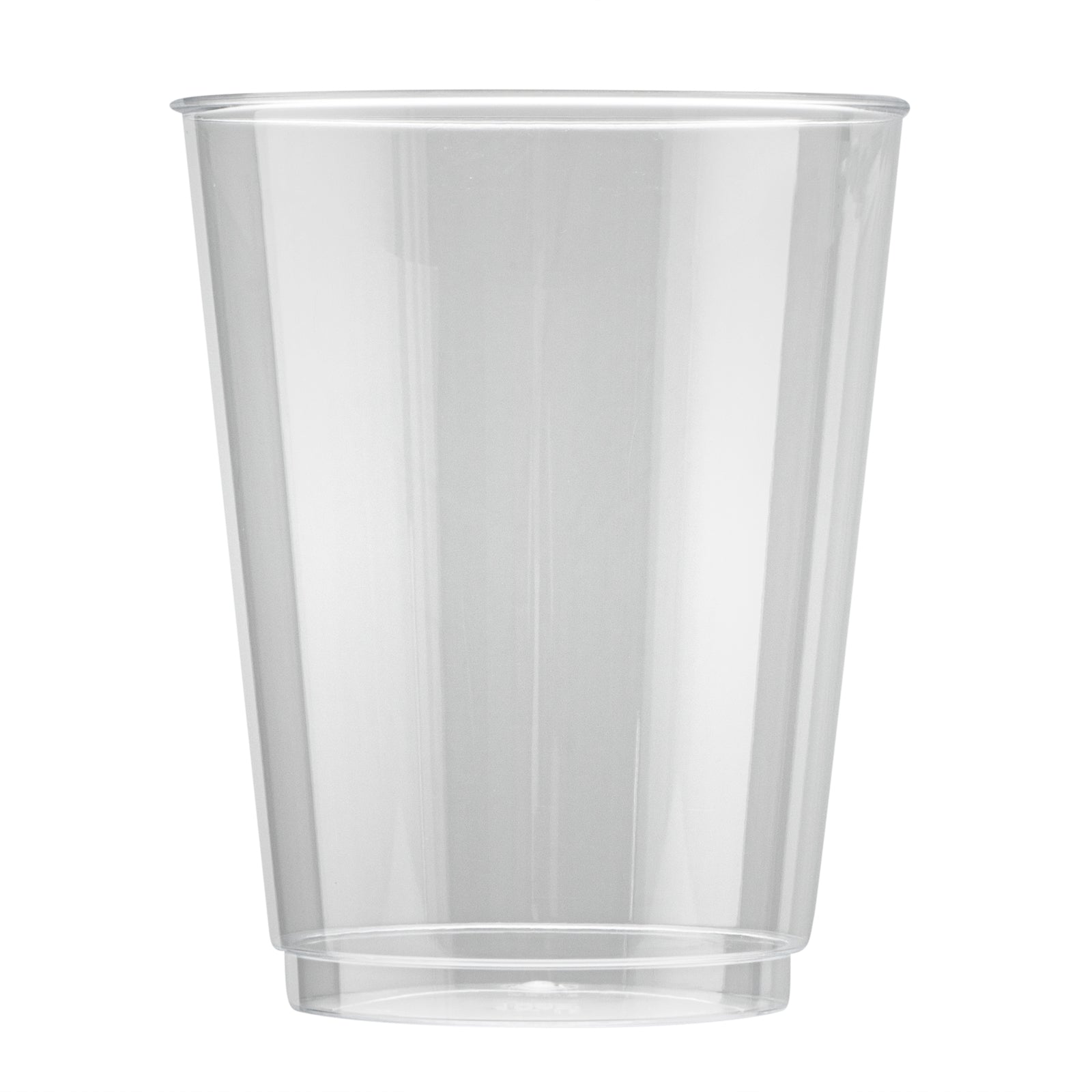 Chef 101 10 oz Clear Plastic Tumbler - 3" x 3" x 3 3/4" - 500 count box