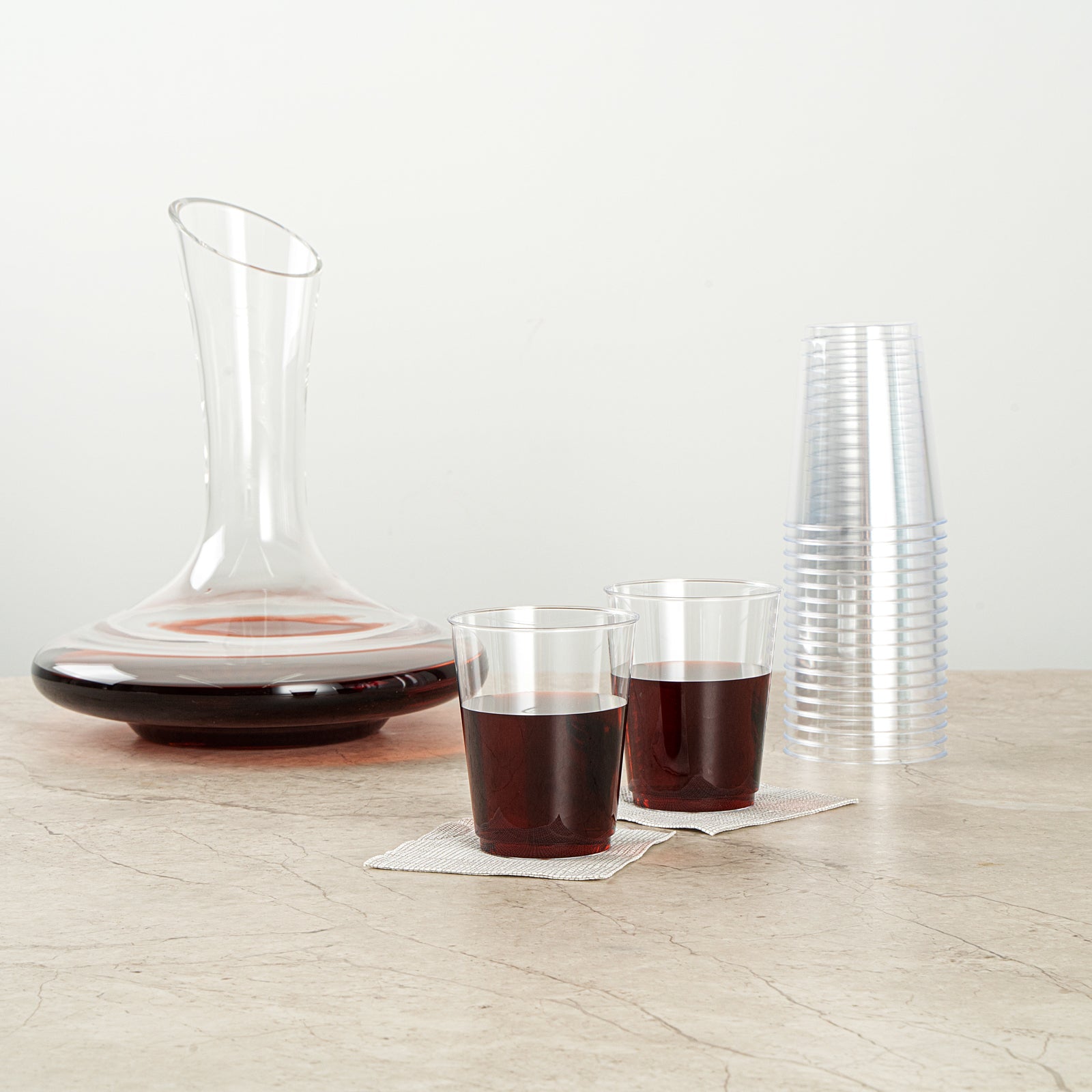 Chef 101 10 oz Clear Plastic Tumbler - 3" x 3" x 3 3/4" - 500 count box