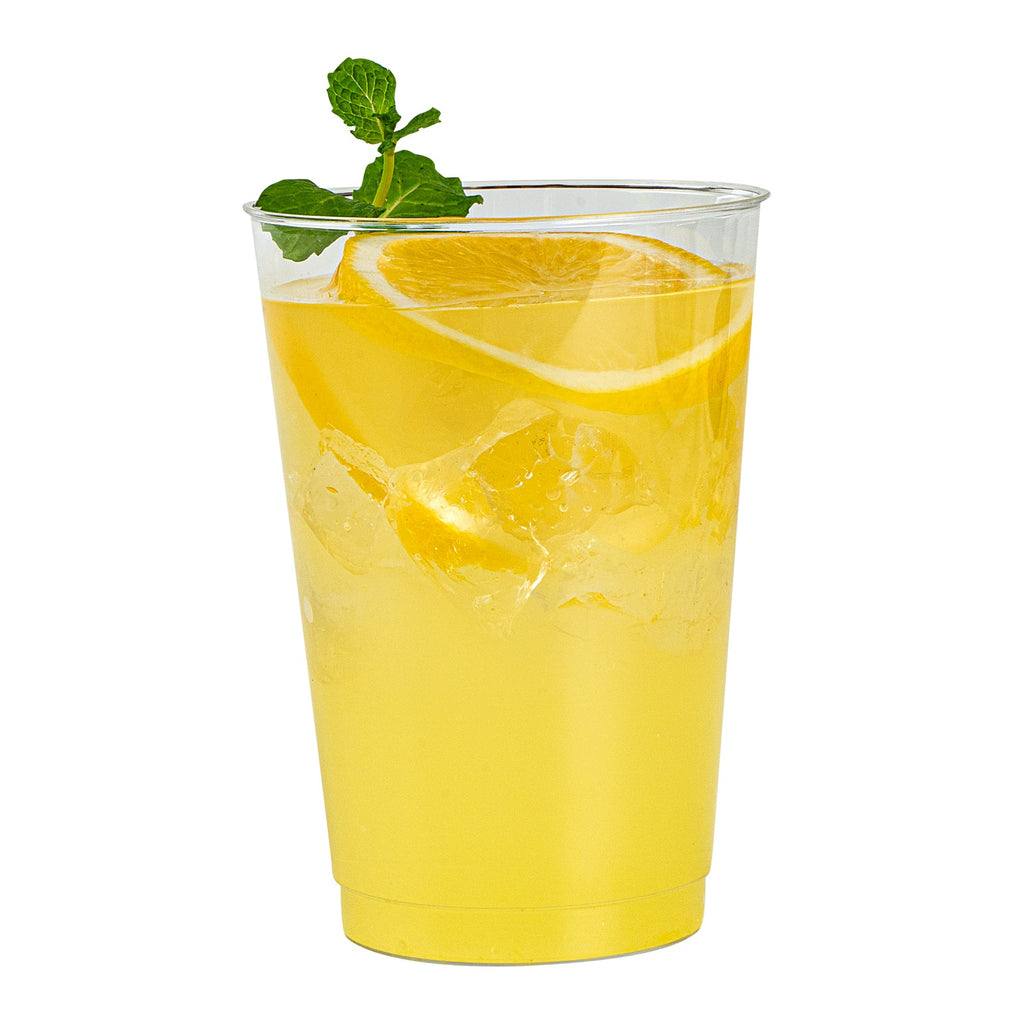 Chef 101 12 oz Clear Plastic Tumbler - 3" x 3" x 4 1/4" - 20 count box