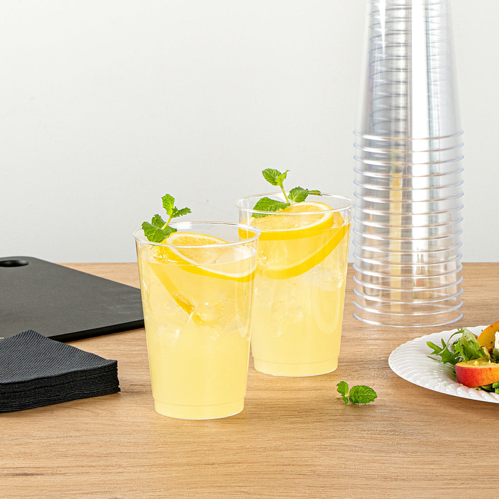 Chef 101 12 oz Clear Plastic Tumbler - 3" x 3" x 4 1/4" - 500 count box