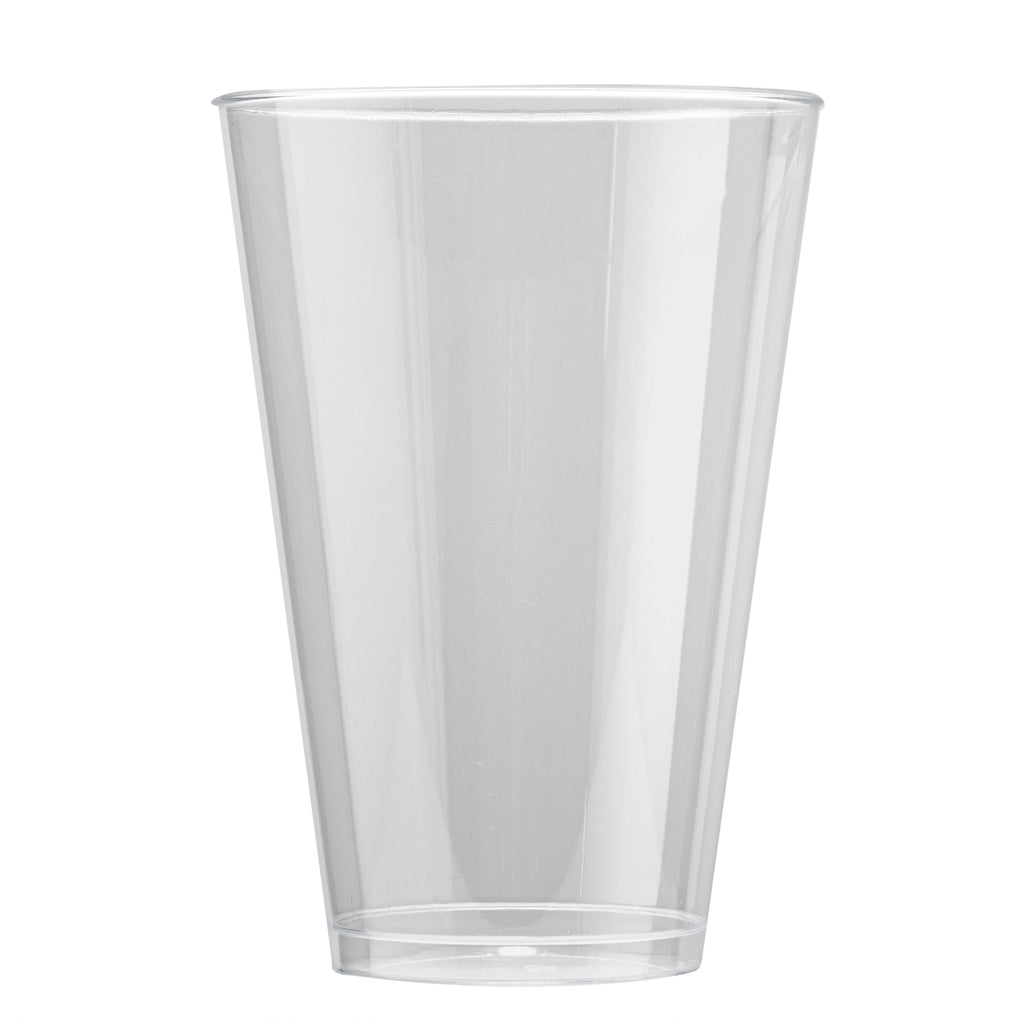 Chef 101 14 oz Clear Plastic Tumbler - 3 1/4" x 3 1/4" x 4 3/4" - 20 count box