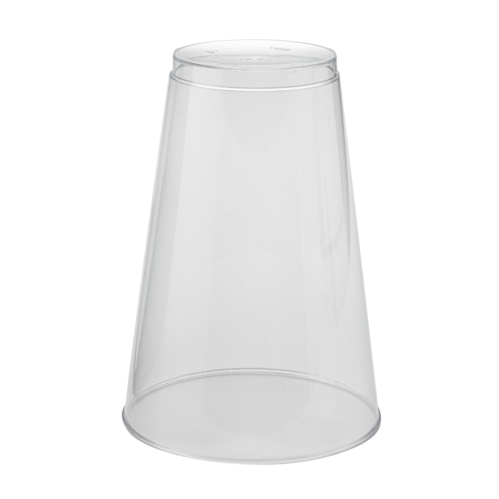Chef 101 14 oz Clear Plastic Tumbler - 3 1/4" x 3 1/4" x 4 3/4" - 20 count box
