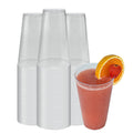 Chef 101 16 oz Clear Plastic Tumbler - 3 1/4" x 3 1/4" x 5 1/4" - 20 count box