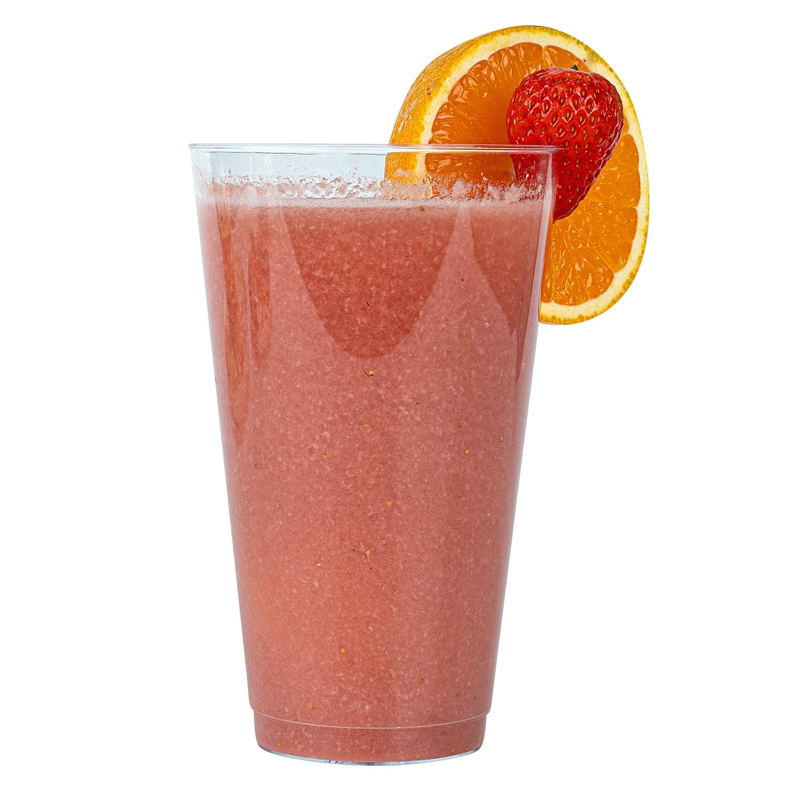 Chef 101 16 oz Clear Plastic Tumbler - 3 1/4" x 3 1/4" x 5 1/4" - 20 count box