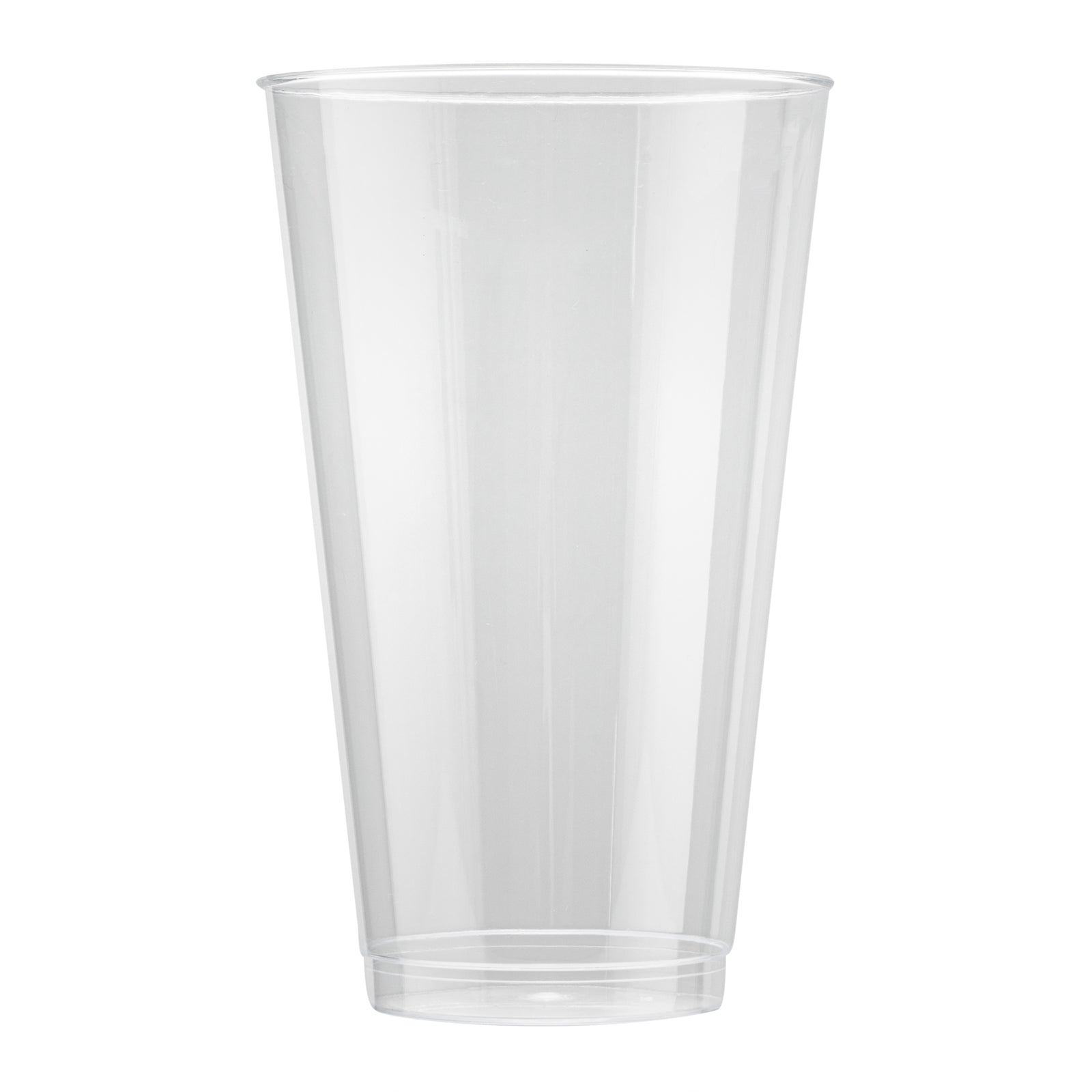 Chef 101 16 oz Clear Plastic Tumbler - 3 1/4" x 3 1/4" x 5 1/4" - 500 count box