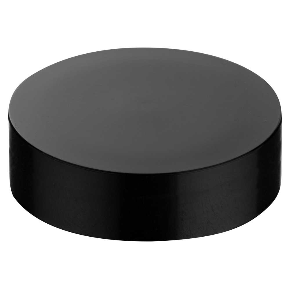 Chef 101 16 oz Round Clear Plastic Candy and Snack Jar - with Black Plastic Lid - 3 3/4" x 3 3/4" x 3" - 100 count box
