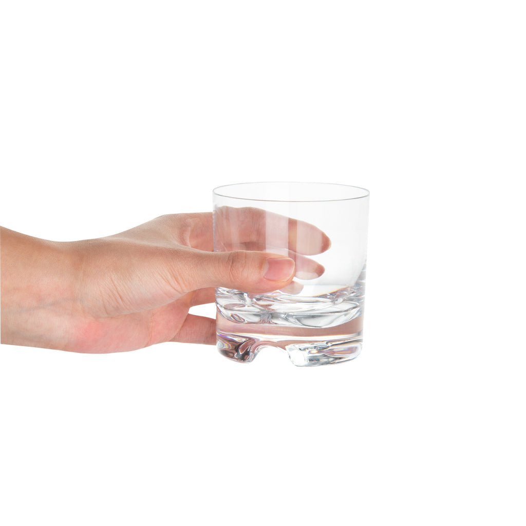 Bev Tek 8 oz Polycarbonate Rocks Glass - 3" x 3" x 3 1/4" - 6 count box