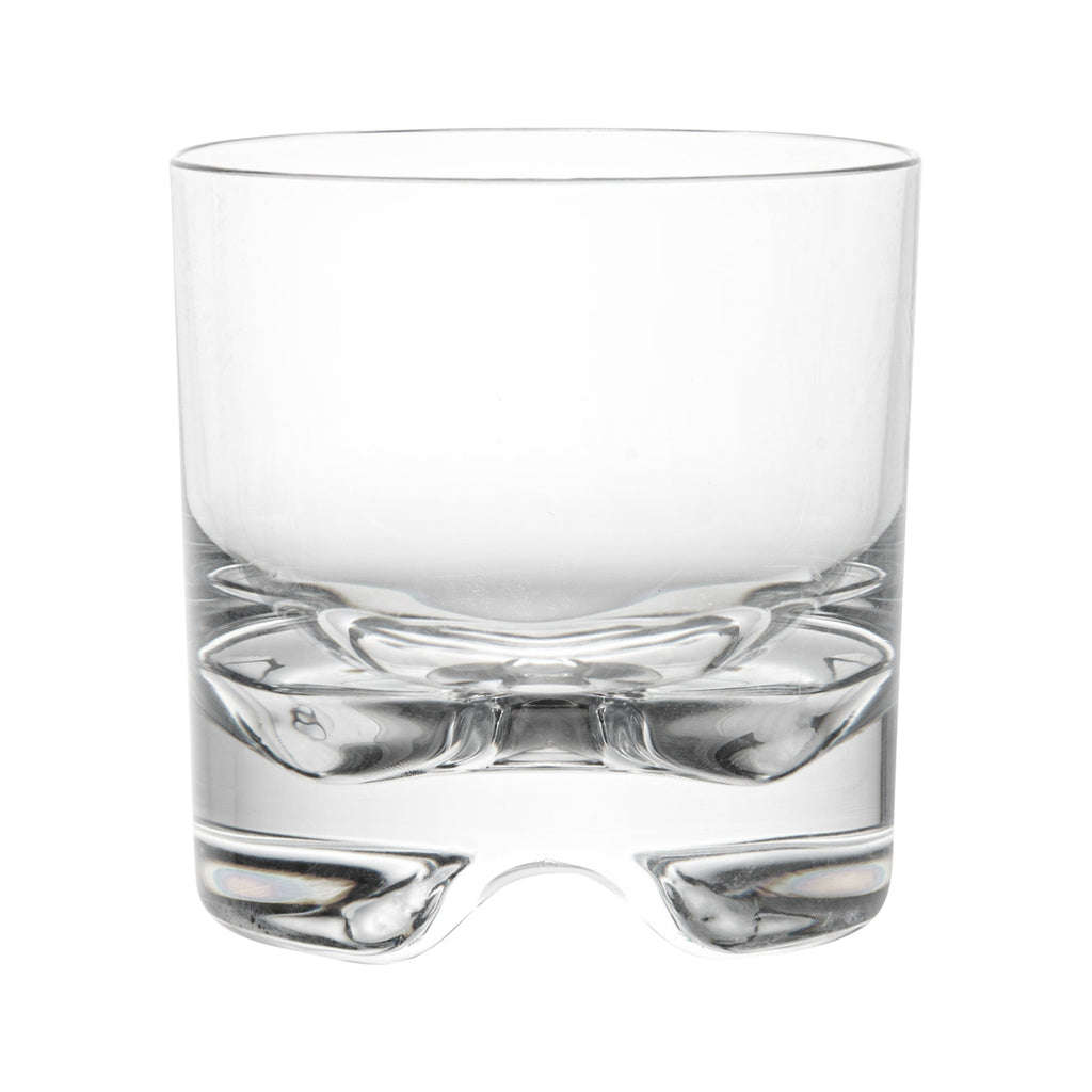 Bev Tek 10 oz Polycarbonate Rocks Glass - 3 1/2" x 3 1/2" x 3 1/2" - 6 count box