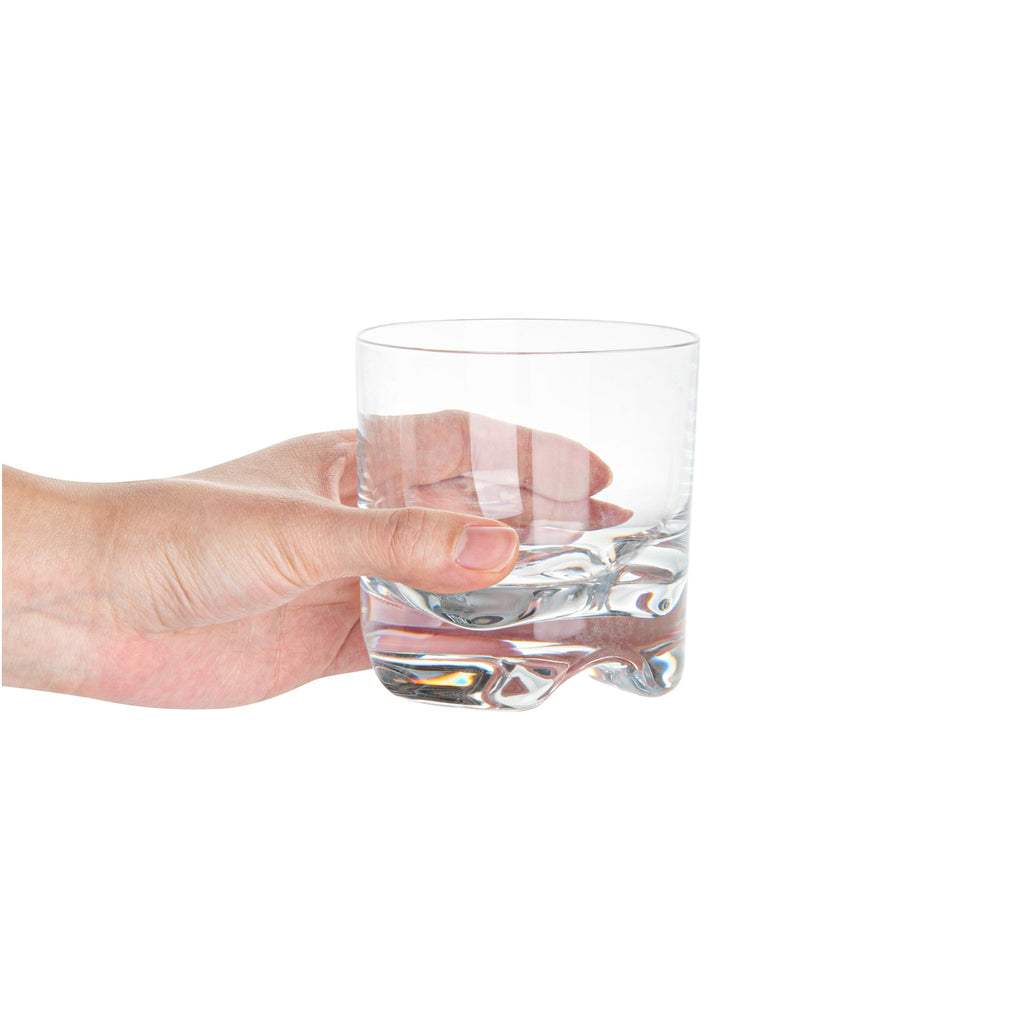 Bev Tek 10 oz Polycarbonate Rocks Glass - 3 1/2" x 3 1/2" x 3 1/2" - 6 count box