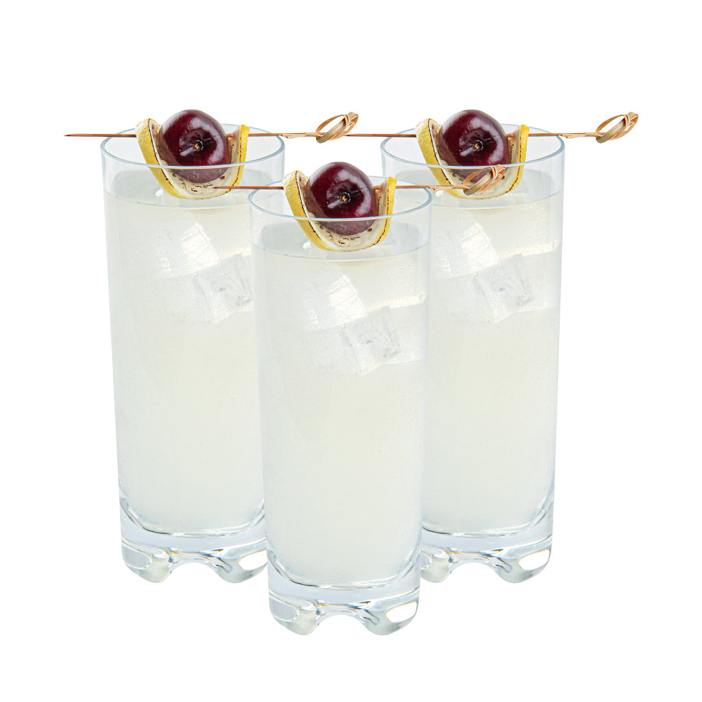 Bev Tek 10 oz Polycarbonate Collins Glass - 2 1/2" x 2 1/2" x 6 1/4" - 6 count box