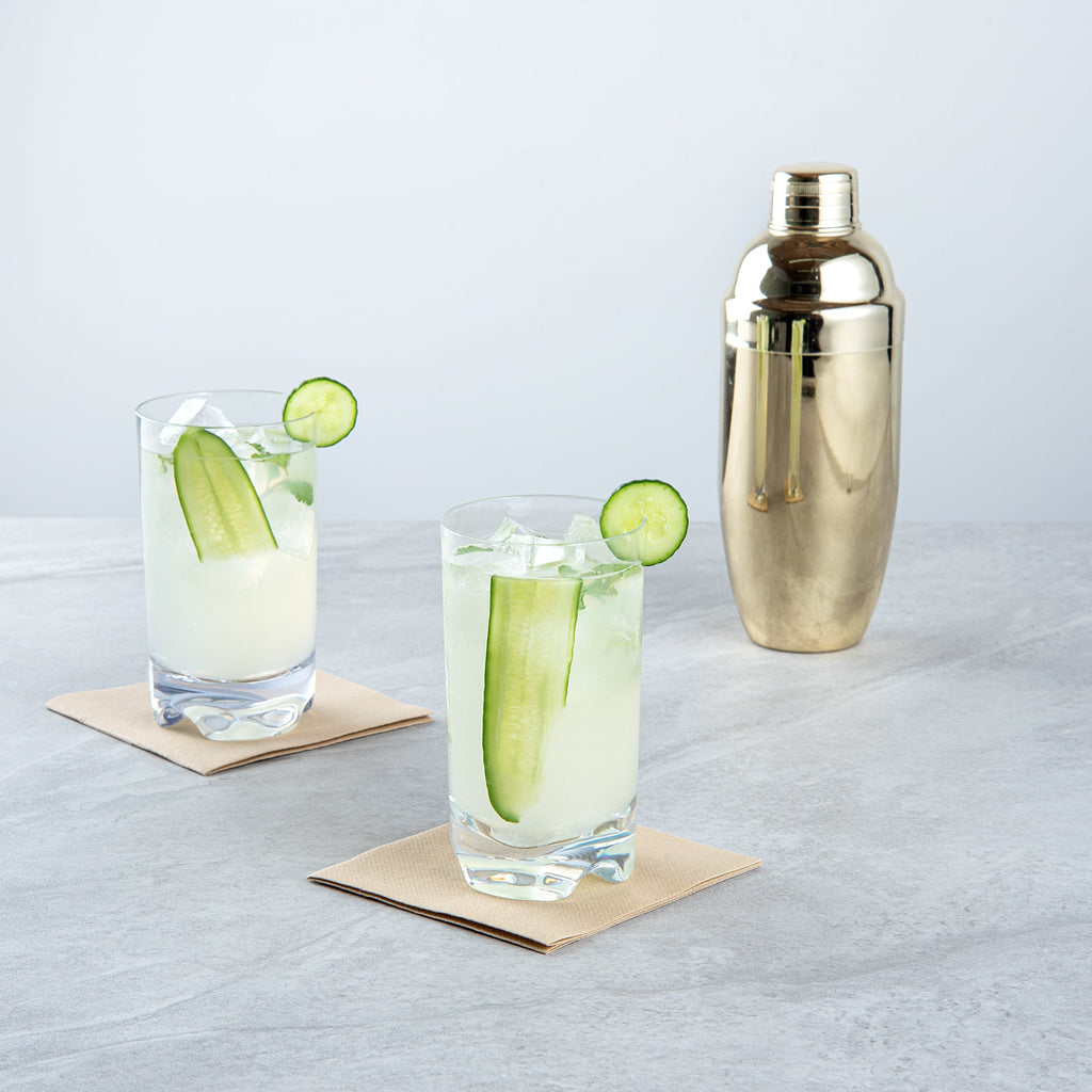 Bev Tek 14 oz Polycarbonate Highball Glass - 3" x 3" x 5 1/2" - 48 count box