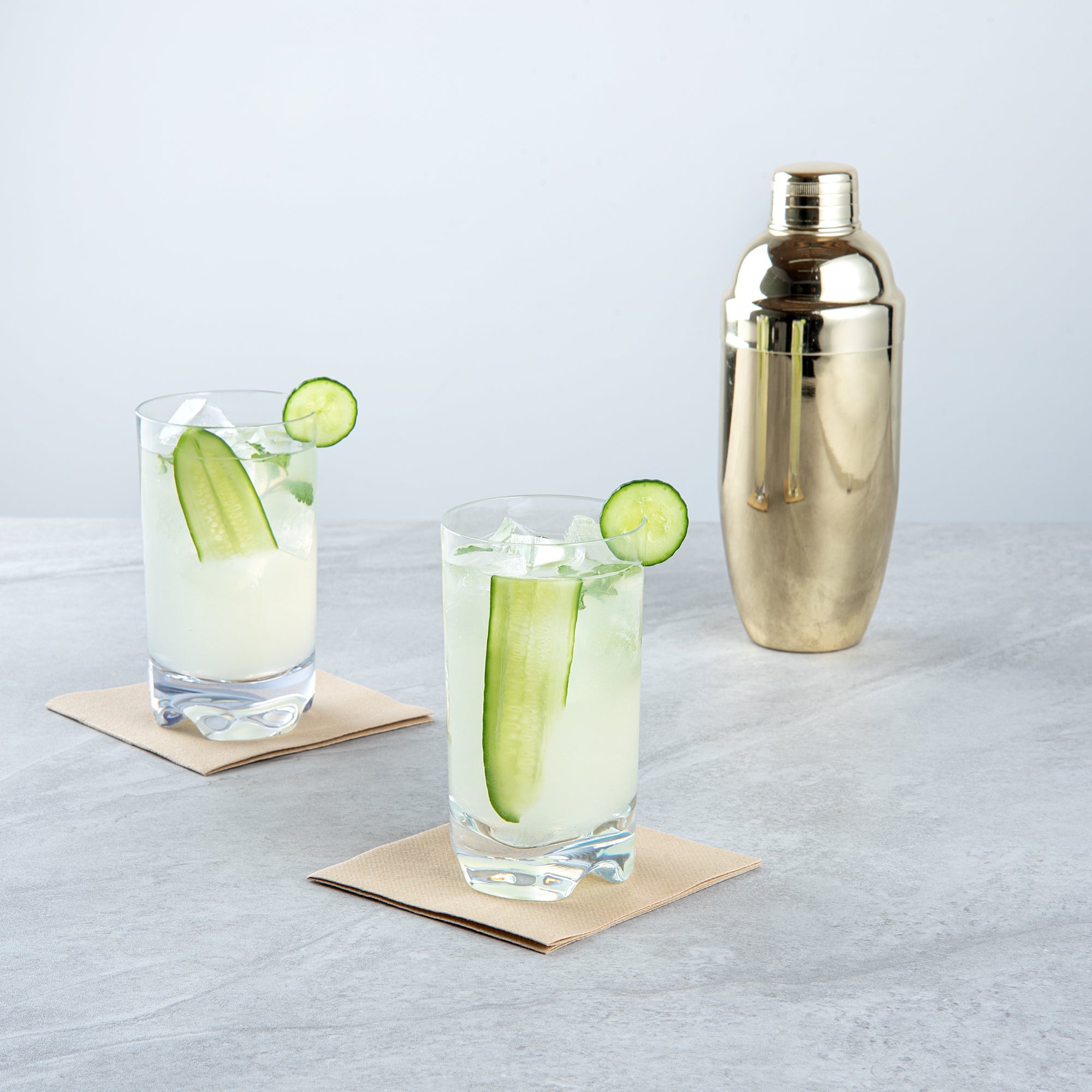 Bev Tek 14 oz Polycarbonate Highball Glass - 3" x 3" x 5 1/2" - 48 count box