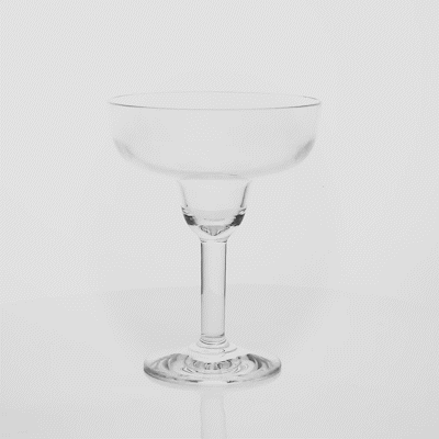 Bev Tek 15 oz Polycarbonate Margarita Glass - 5 1/4" x 5 1/4" x 6 3/4" - 6 count box