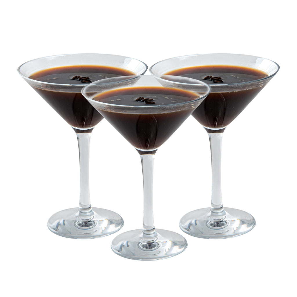 Bev Tek 10 oz Polycarbonate Cocktail Martini Glass - 5 1/4" x 5 1/4" x 6 3/4" - 6 count box