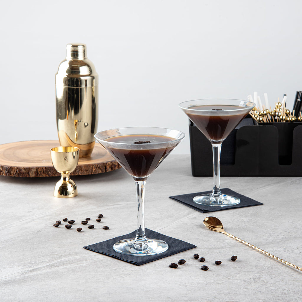 Bev Tek 10 oz Polycarbonate Cocktail Martini Glass - 5 1/4" x 5 1/4" x 6 3/4" - 6 count box