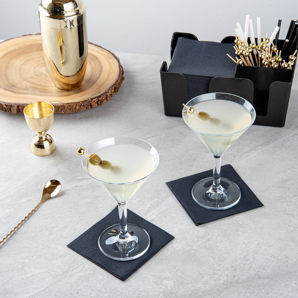 Bev Tek 10 oz Polycarbonate Cocktail Martini Glass - 4 1/2" x 4 1/2" x 6 1/2" - 6 count box