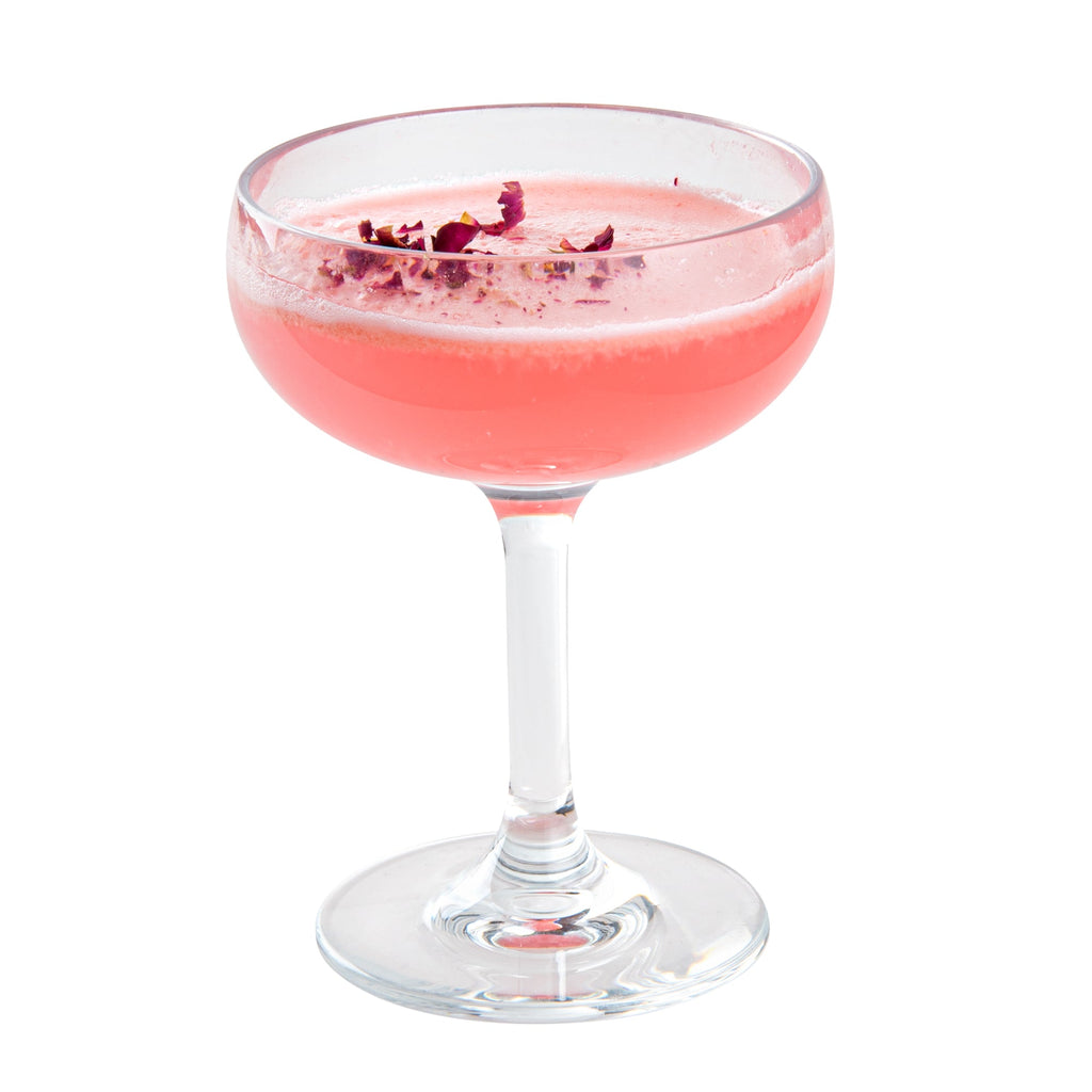 Bev Tek 7 oz Polycarbonate Champagne Coupe Glass - 3 3/4" x 3 3/4" x 5" - 6 count box