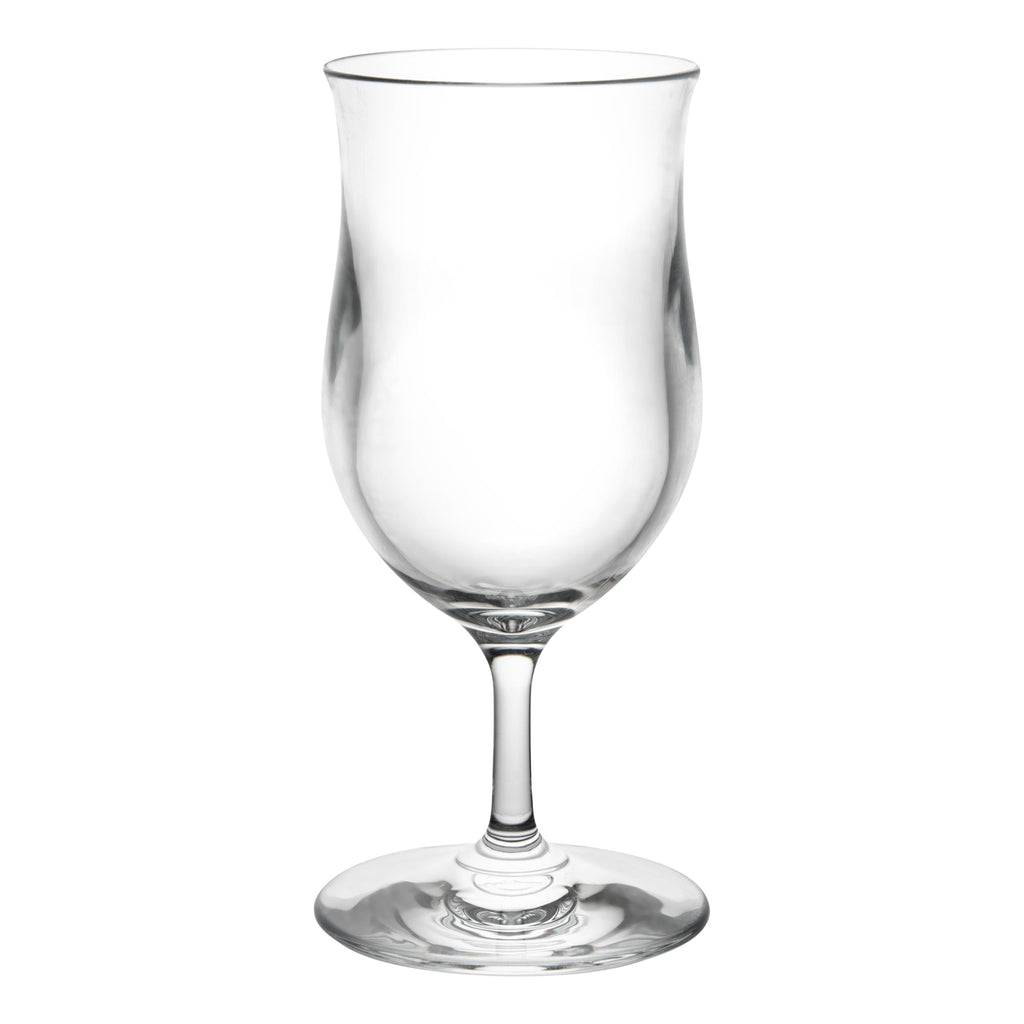 Bev Tek 13 oz Polycarbonate Poco Grande / Pina Colada Glass - 3 1/2" x 3 1/2" x 7 1/2" - 6 count box