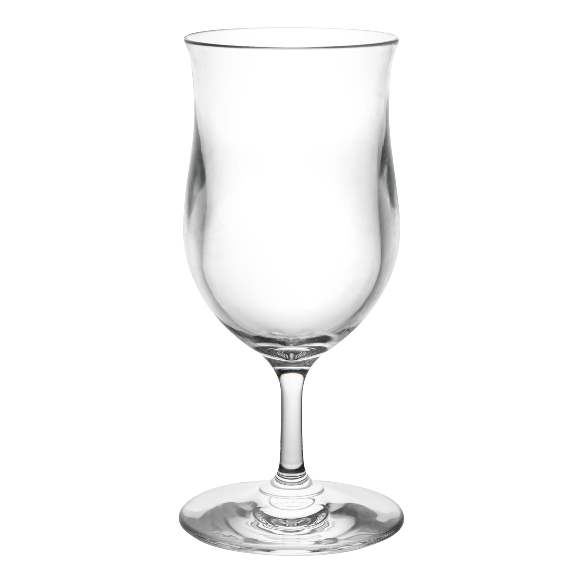 Bev Tek 13 oz Polycarbonate Poco Grande / Pina Colada Glass - 3 1/2" x 3 1/2" x 7 1/2" - 6 count box
