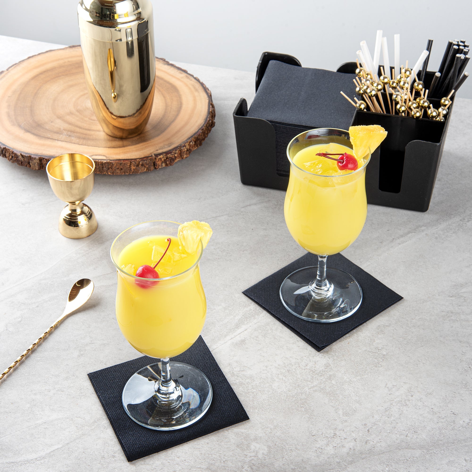 Bev Tek 13 oz Polycarbonate Poco Grande / Pina Colada Glass - 3 1/2" x 3 1/2" x 7 1/2" - 6 count box